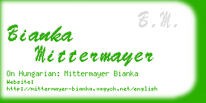 bianka mittermayer business card